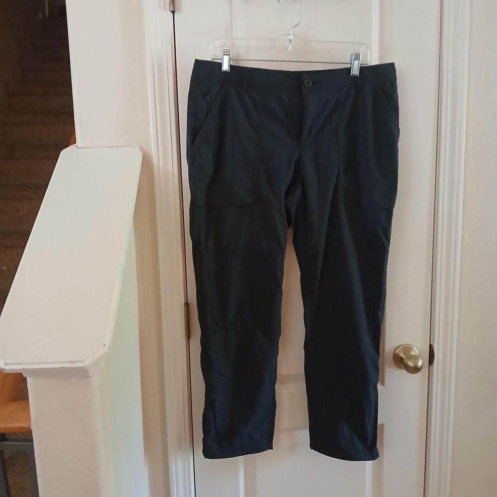 REI Co-Op Black Straight Leg Hiking Pants 14 Petite Quick Dry Gorpcore Utility
